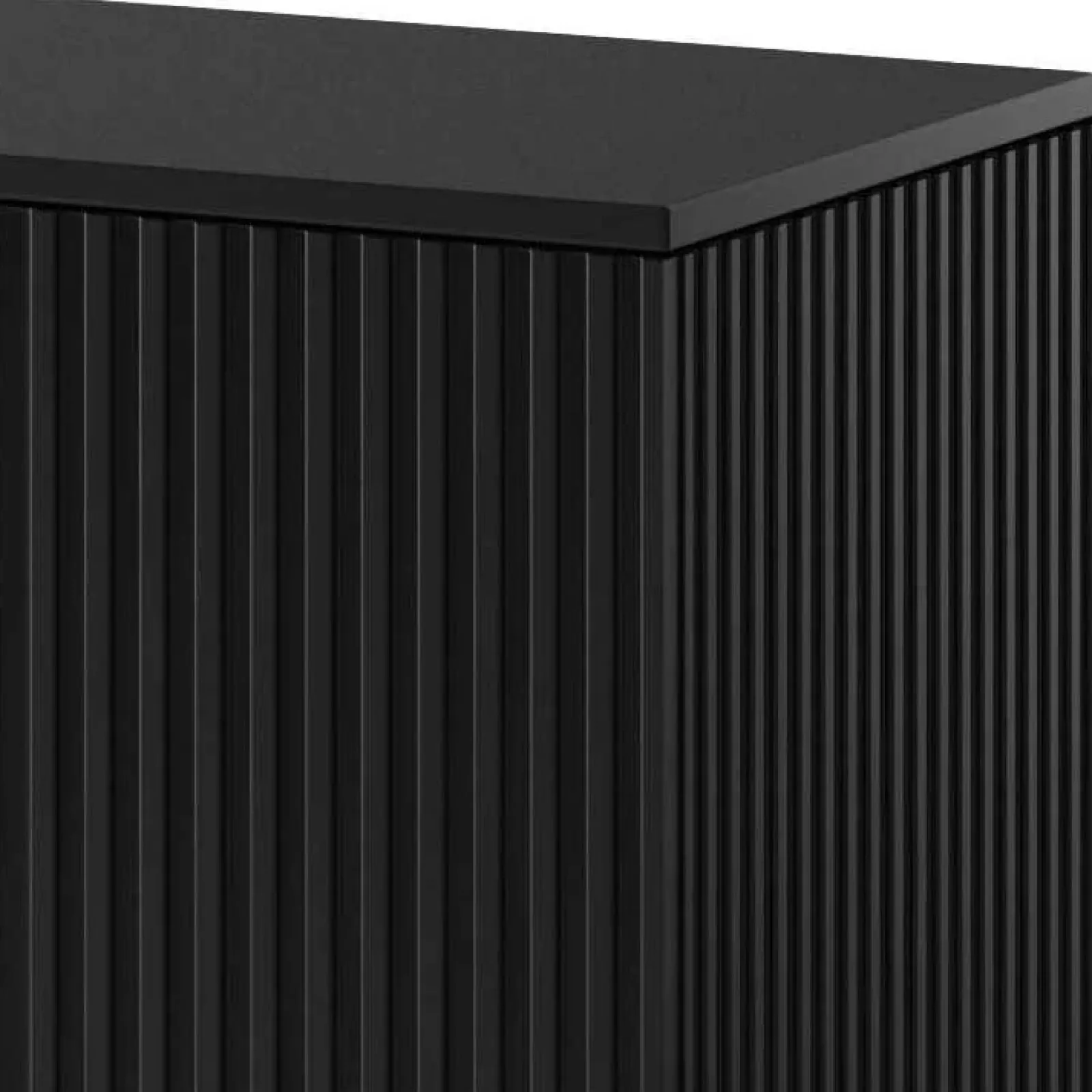 Garnero Arredamenti Credenze Moderne-Credenza 160x82h cm soggiorno design industrial rovere nero Nandina