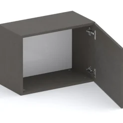 Garnero Arredamenti Mensole E Pensili-Cubo da terra 55x40h cm 1 anta reversibile nero Sunset Ossido