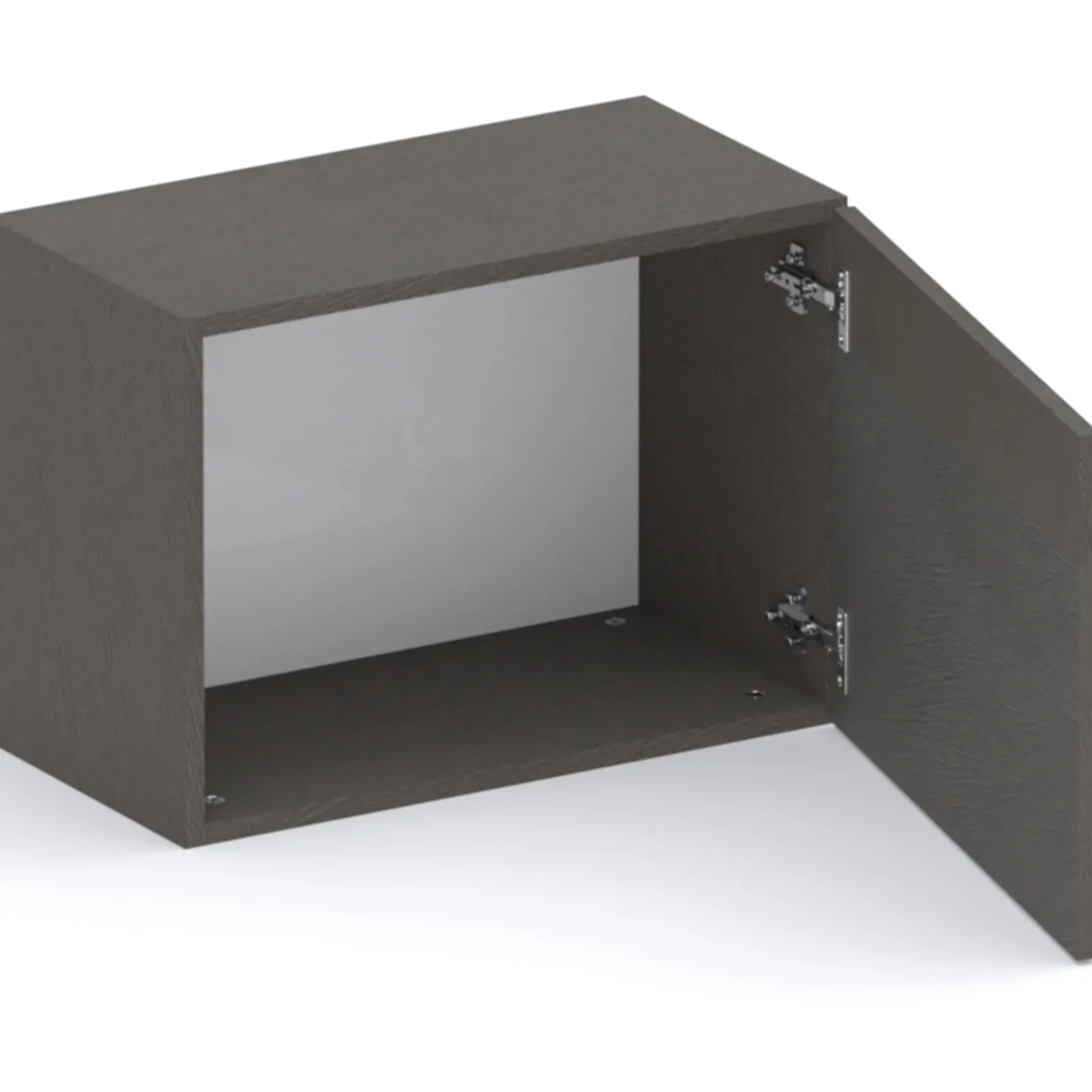 Garnero Arredamenti Mensole E Pensili-Cubo da terra 55x40h cm 1 anta reversibile nero Sunset Ossido