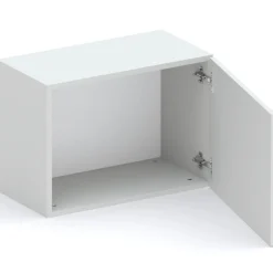 Garnero Arredamenti Mensole E Pensili-Cubo da terra 55x40h cm 1 anta reversibile Sunset Grigio chiaro