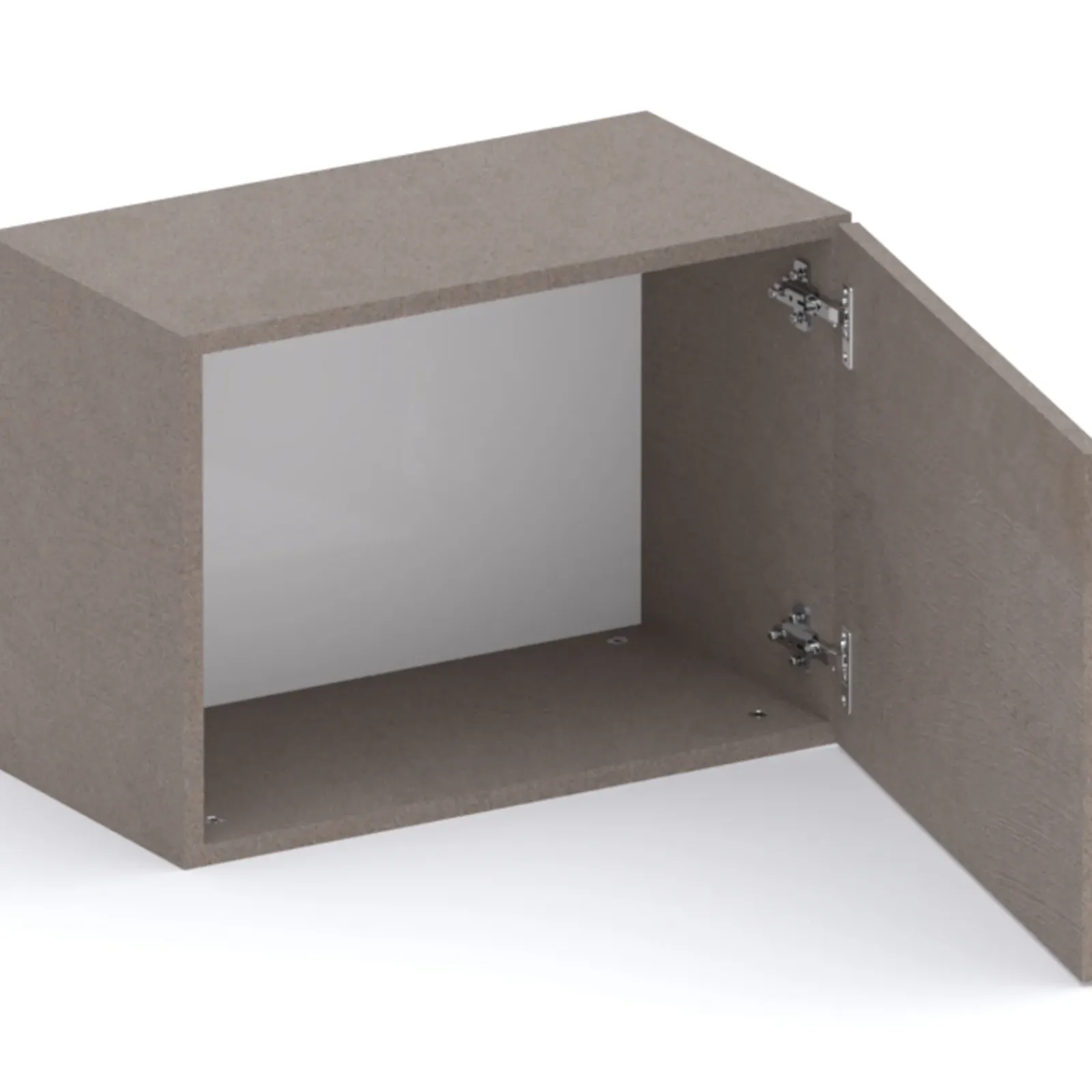 Garnero Arredamenti Mensole E Pensili|Mensole E Pensili-Cubo da terra 55x40h cm 1 anta reversibile bronzo Sunset Marrone