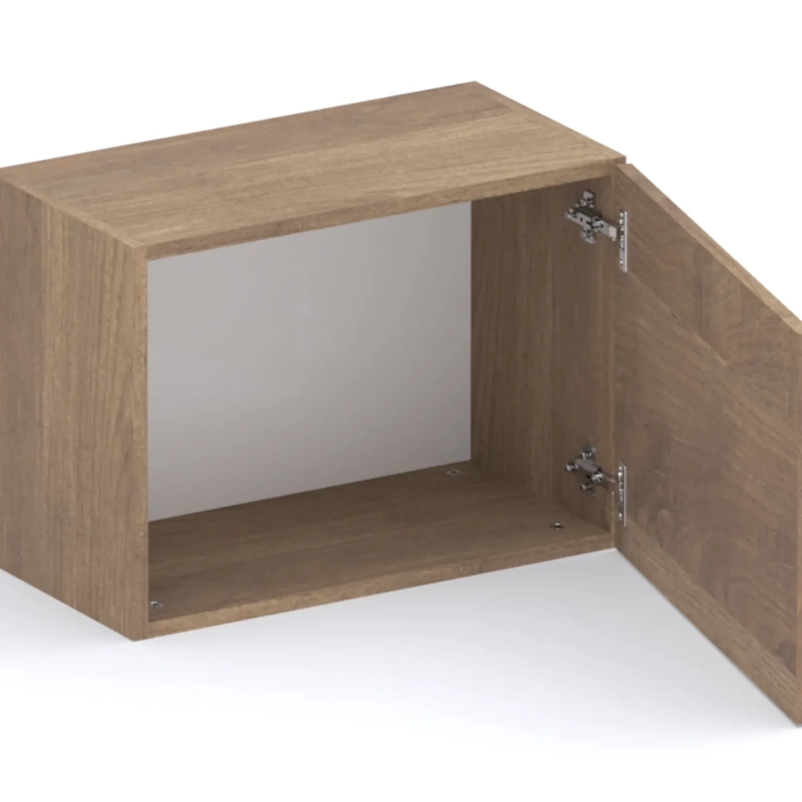 Garnero Arredamenti Mensole E Pensili-Cubo da terra 55x40h cm 1 anta reversibile rovere scuro Sunset Noce