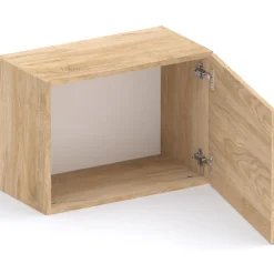 Garnero Arredamenti Mensole E Pensili-Cubo da terra 55x40h cm 1 anta reversibile chiaro Sunset Rovere