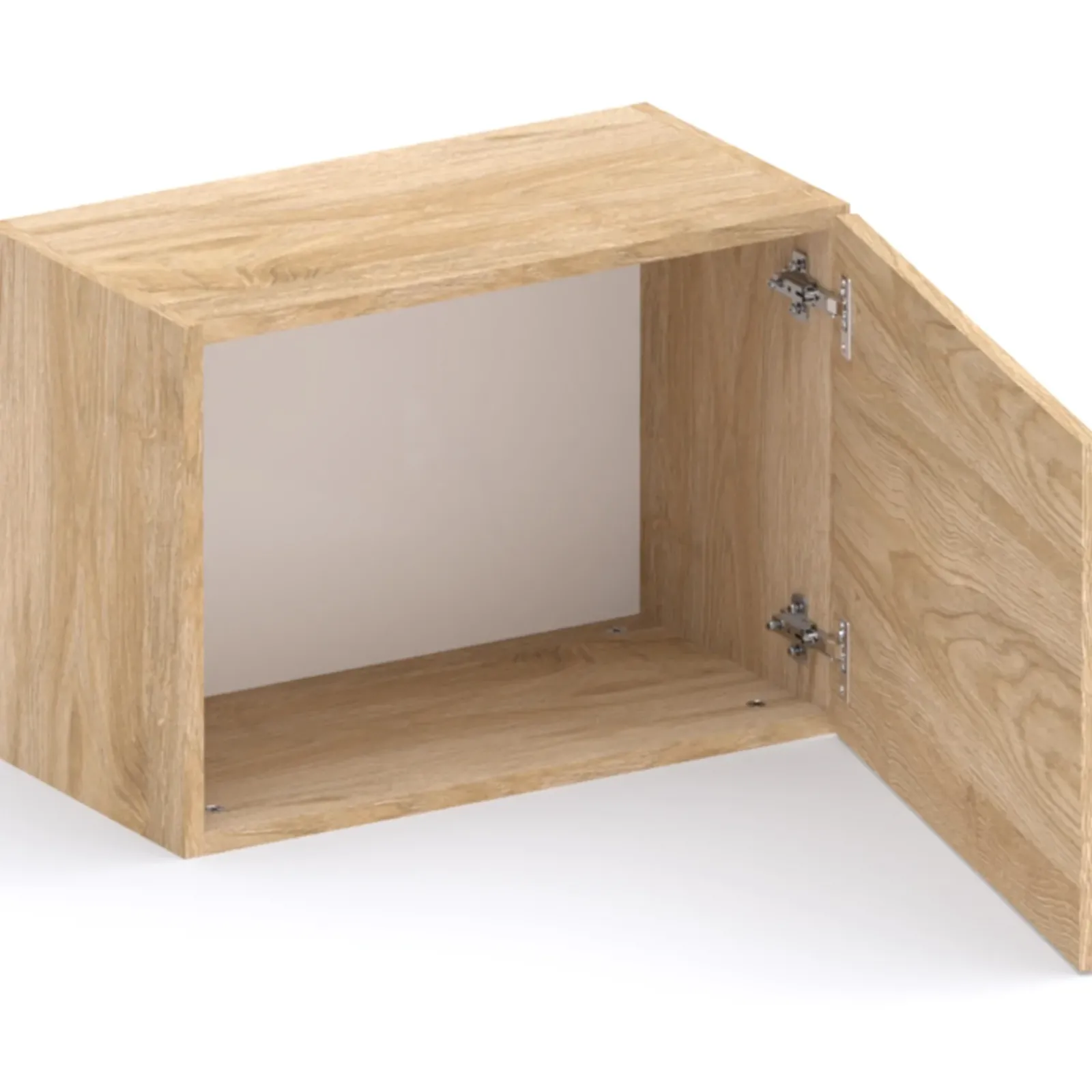 Garnero Arredamenti Mensole E Pensili-Cubo da terra 55x40h cm 1 anta reversibile chiaro Sunset Rovere