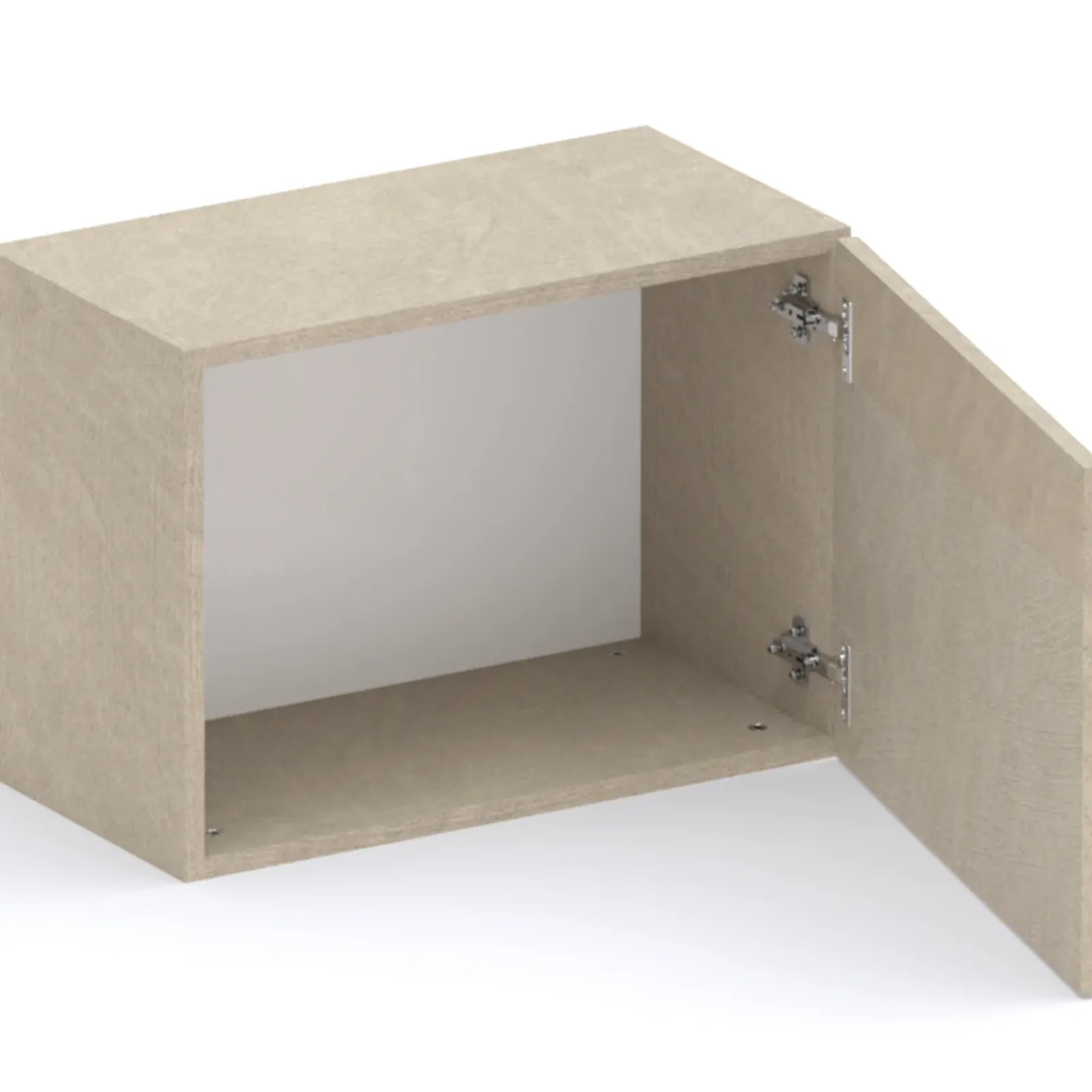 Garnero Arredamenti Mensole E Pensili|Mensole E Pensili-Cubo da terra 55x40h cm 1 anta reversibile Sunset Tortora