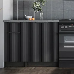 Garnero Arredamenti Cucine Complete|Cucine Complete-Cucina 240cm completa componibile moderna marmo nero grigio Yangon