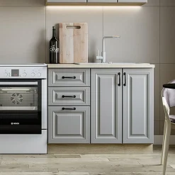 Garnero Arredamenti Cucine Complete|Cucine Complete-Cucina 240cm completa moderna shabby componibile grigio rovere Oxford Grigio - Rovere