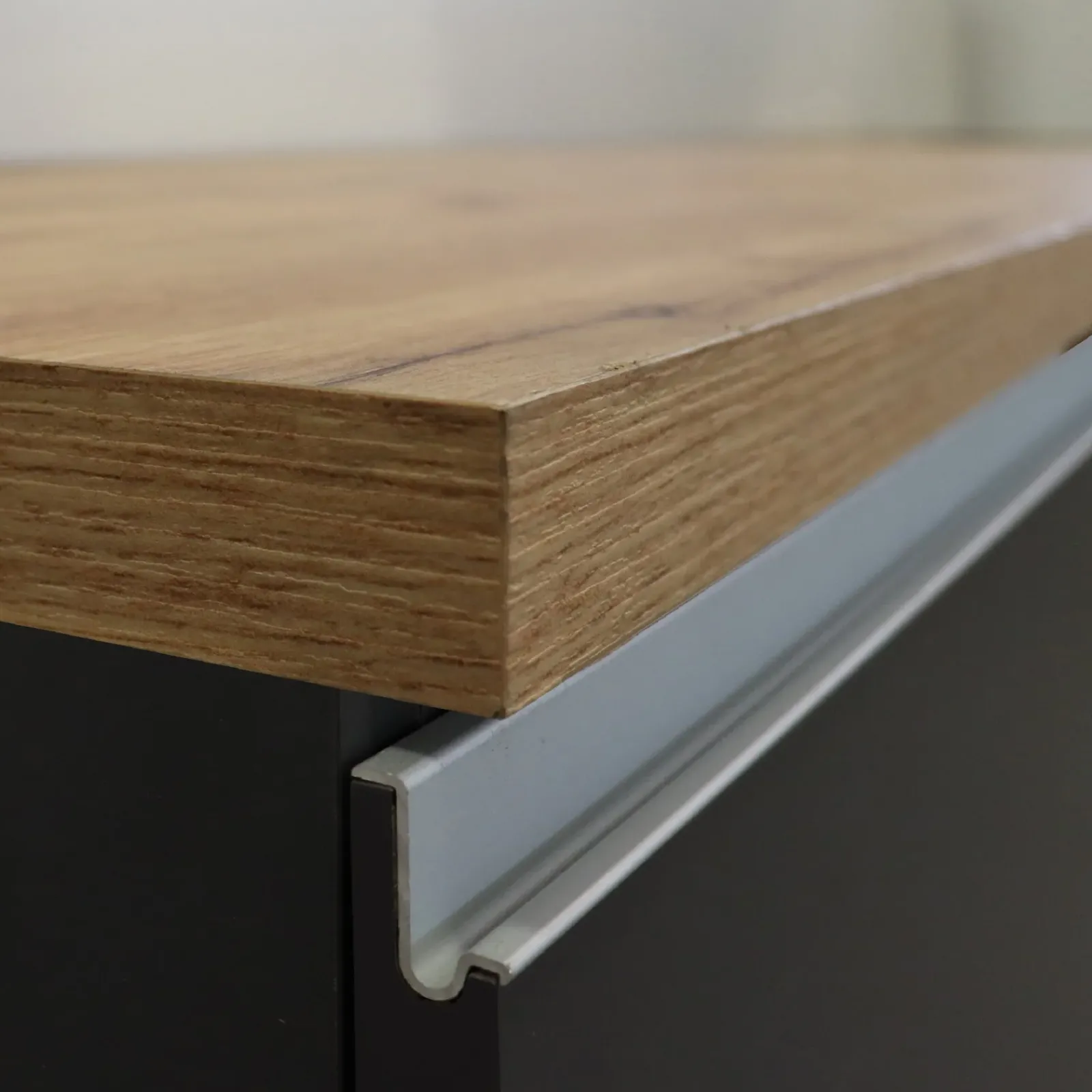 Garnero Arredamenti Cucine Complete|Cucine Complete-Cucina 255cm componibile lineare moderna antracite rovere Gourmet Prestige Antracite - Rovere