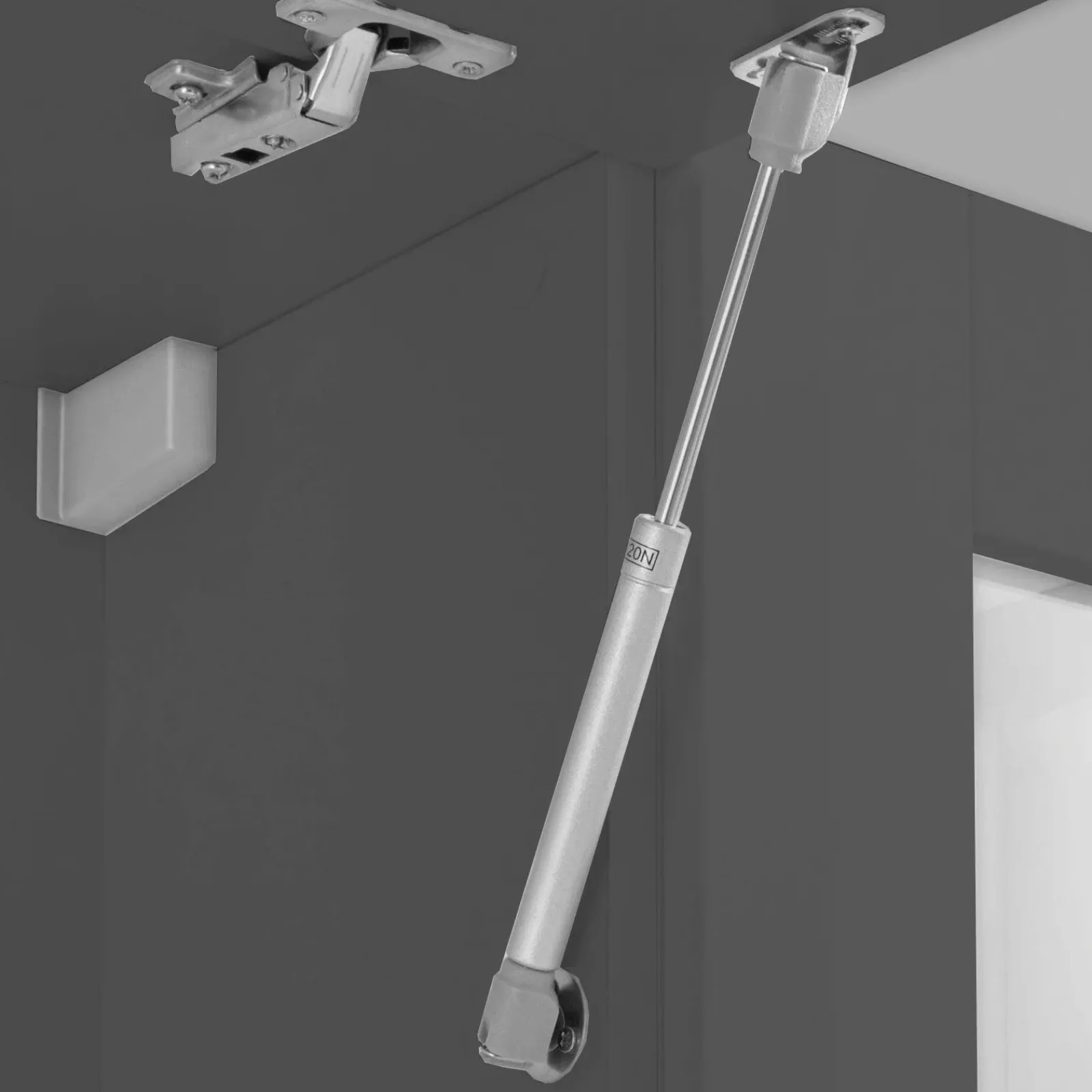 Garnero Arredamenti Cucine Complete|Cucine Complete-Cucina 255cm componibile lineare moderna antracite grigio pietra Gourmet Pure Antracite - Grigio pietra