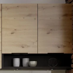 Garnero Arredamenti Cucine Complete|Cucine Complete-Cucina 260cm moderna componibile standard quercia nero Terry