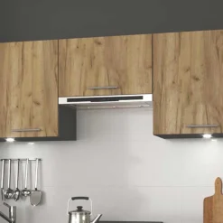 Garnero Arredamenti Cucine Complete|Cucine Complete-Cucina 240cm moderna componibile lineare quercia antracite Urban Quercia - Antracite