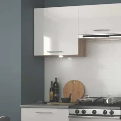 Garnero Arredamenti Cucine Complete|Cucine Complete-Cucina 200cm moderna componibile lineare bianca rovere Matrix Bianco