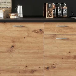 Garnero Arredamenti Cucine Complete|Cucine Complete-Cucina 240cm moderna lineare componibile Dalia Quercia