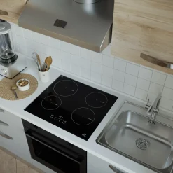 Garnero Arredamenti Cucine Complete|Cucine Complete-Cucina 240cm reversibile moderna lineare rovere grigio chiaro ChefEasy