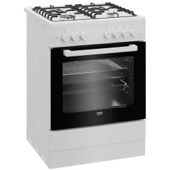 Garnero Arredamenti Elettrodomestici-Cucina combinata 4 fuochi con forno elettrico 60x85cm Beko Bianco
