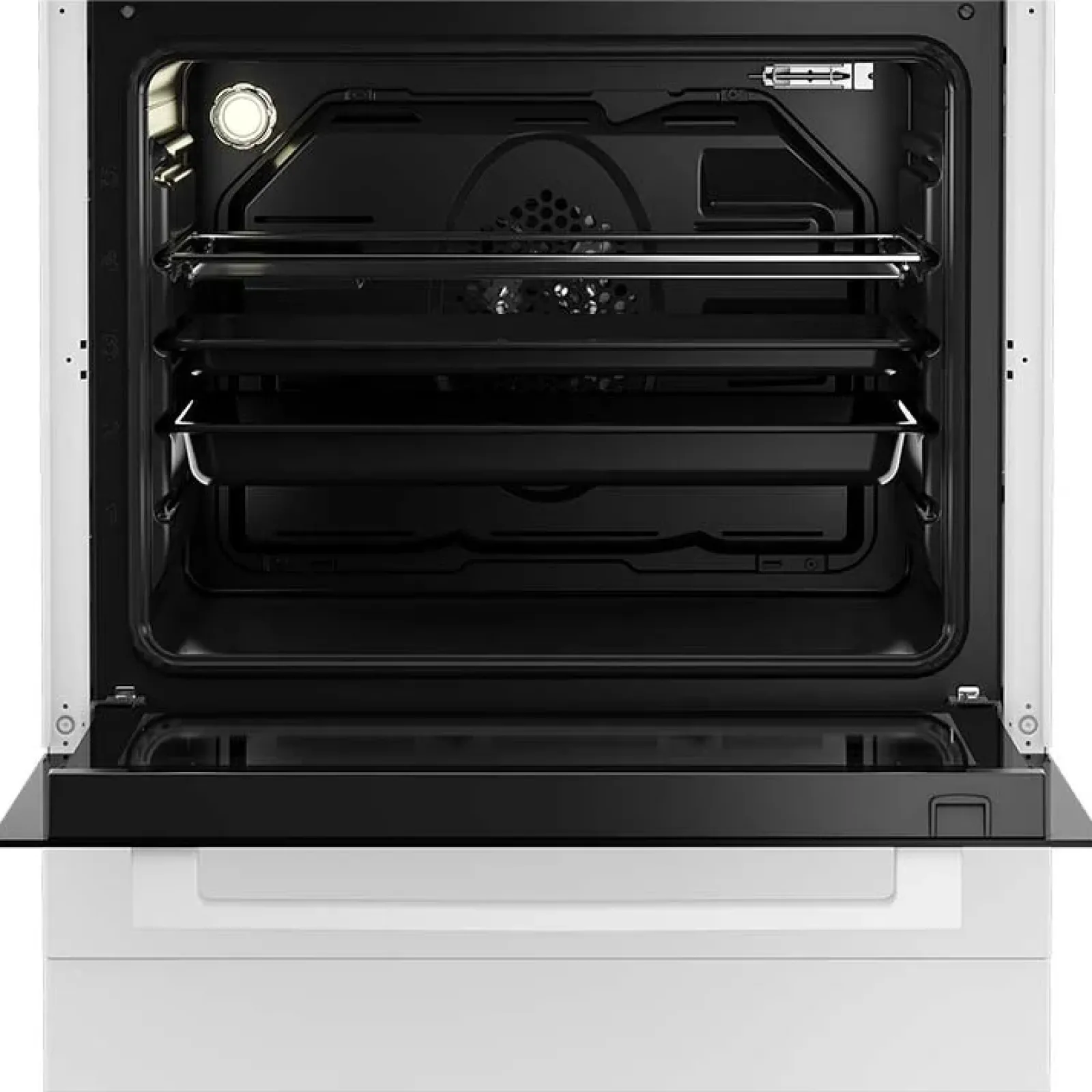 Garnero Arredamenti Elettrodomestici-Cucina combinata 4 fuochi con forno elettrico 60x85cm Beko Bianco