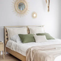 Garnero Arredamenti Cuscini E Guanciali|Cuscini E Guanciali-Cuscino decorativo per letto matrimoniale contenitore 160x200cm rovere Noor