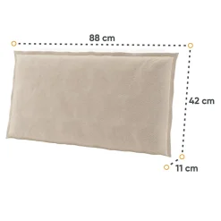 Garnero Arredamenti Cuscini E Guanciali|Cuscini E Guanciali-Cuscino decorativo per letto matrimoniale contenitore 180x200cm rovere Noor