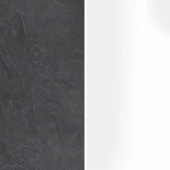 Garnero Arredamenti Scaffali E Dispense-Dispensa cucina bassa 30x85h cm scorrevole bianco grigio pietra Gourmet Bianco Lucido - Grigio pietra