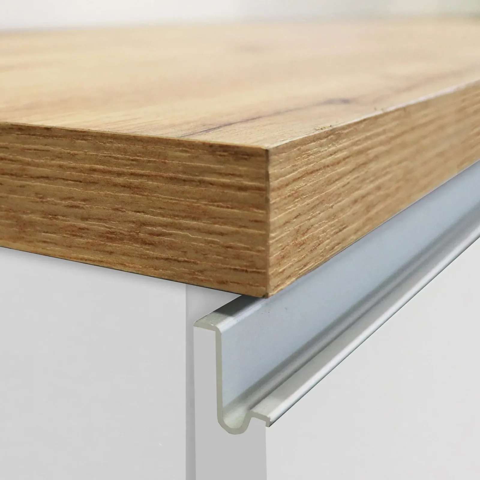 Garnero Arredamenti Scaffali E Dispense-Dispensa cucina bassa 30x85h cm scorrevole bianco rovere Gourmet Bianco Lucido - Rovere