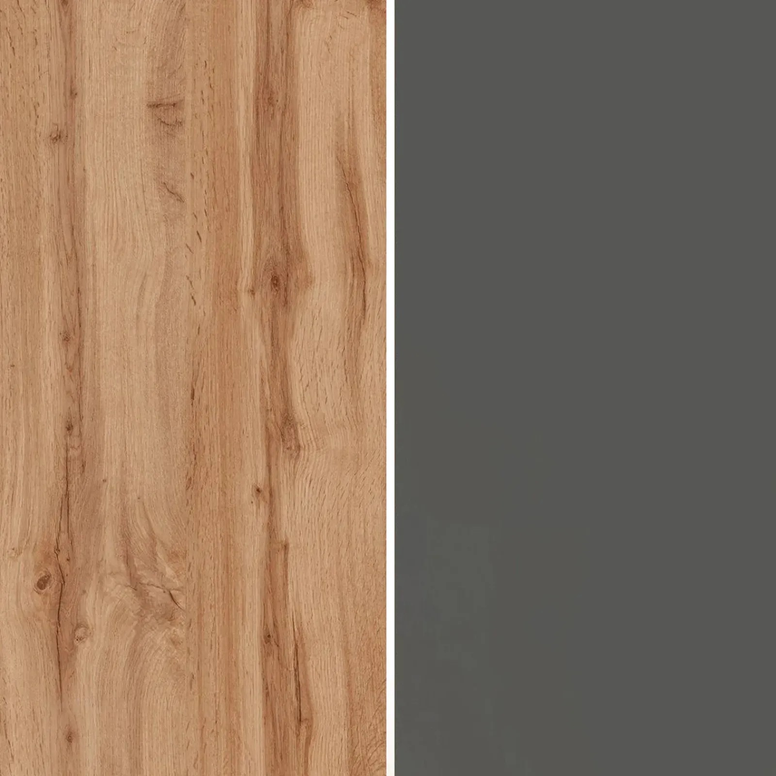 Garnero Arredamenti Scaffali E Dispense-Dispensa cucina bassa 30x85h cm scorrevole antracite rovere Gourmet Antracite - Rovere