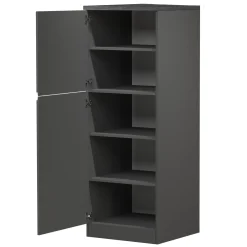 Garnero Arredamenti Scaffali E Dispense-Dispensa cucina 60x165h cm 4 ripiani antracite grigio pietra Gourmet Antracite - Grigio pietra