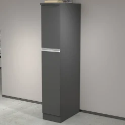 Garnero Arredamenti Scaffali E Dispense-Dispensa cucina 30x165h cm scorrevole antracite grigio pietra Gourmet Antracite - Grigio pietra