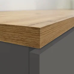 Garnero Arredamenti Scaffali E Dispense-Dispensa cucina 30x165h cm scorrevole antracite rovere Gourmet Antracite - Rovere