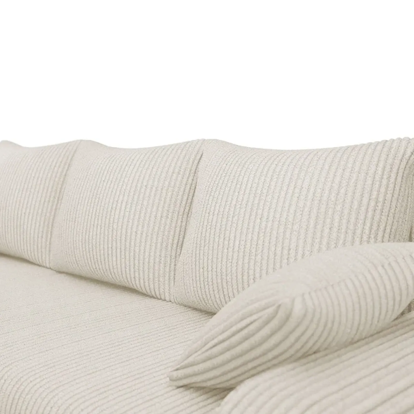 Garnero Arredamenti Divani Angolari|Divani Letto-Divano angolare letto 238x147cm 3 posti velluto a coste beige Flow Velluto Poso Beige