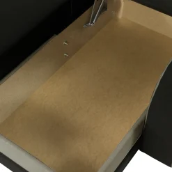 Garnero Arredamenti Divani Angolari|Divani Letto-Divano angolare letto 238x147cm 3 posti grigio nero Flow Microfibra Nero Grigio