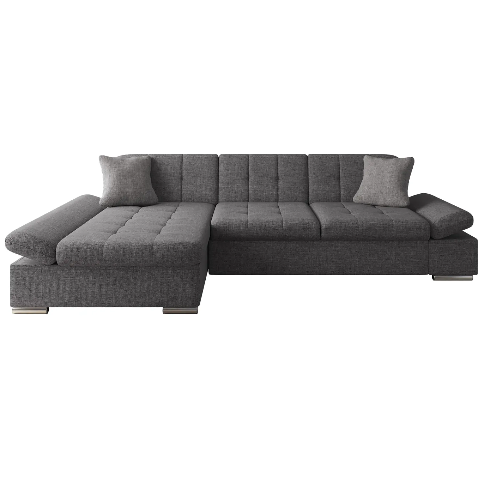 Garnero Arredamenti Divani Angolari|Divani Letto-Divano con angolo a sinistra 4 posti 278x161cm grigio Artemio