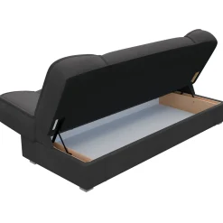 Garnero Arredamenti Divani Lineari|Divani Letto-Divano letto 2 posti 182cm pieghevole senza braccioli grigio scuro Rollo Tessuto Morbido Zetta Grigio