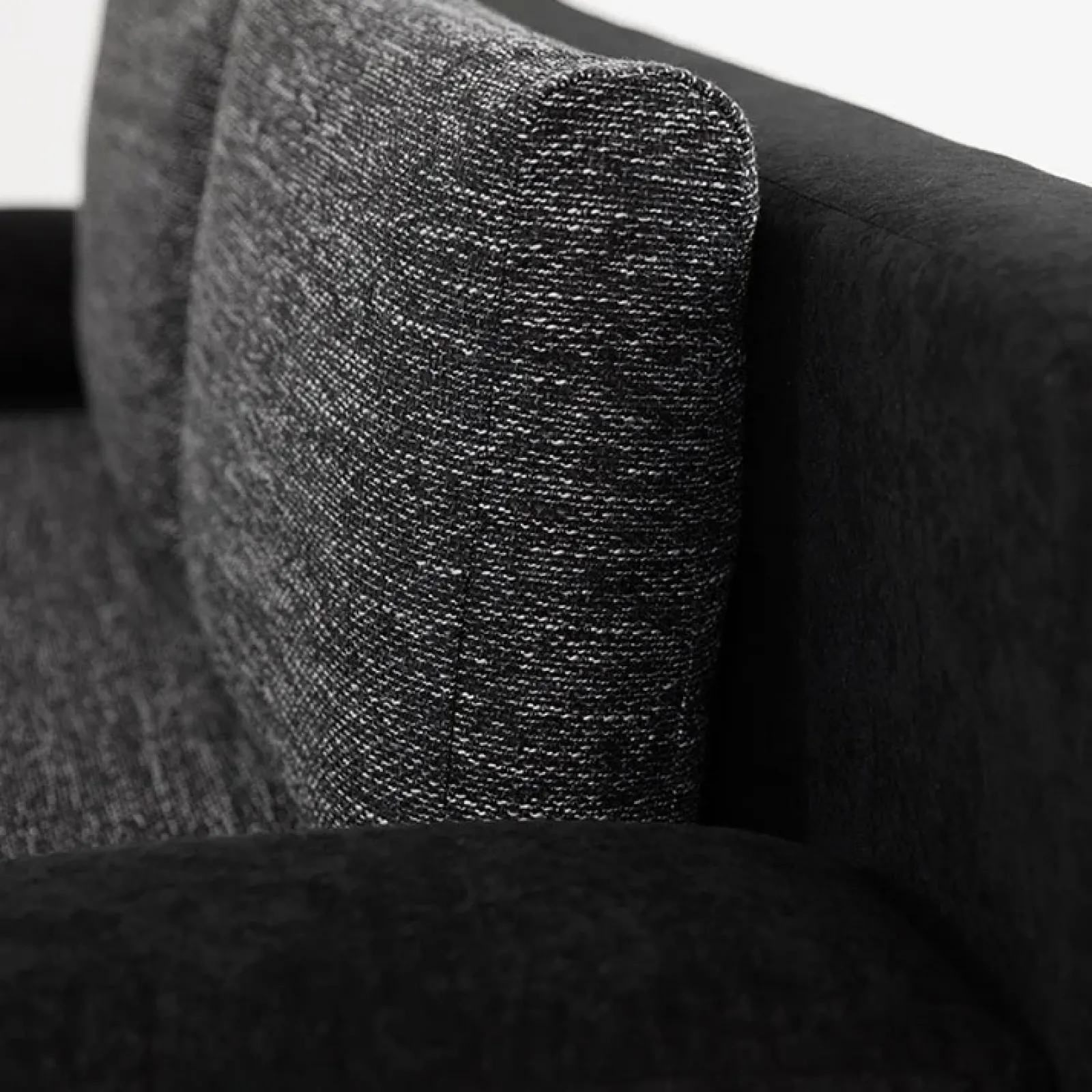 Garnero Arredamenti Divani Lineari|Divani Letto-Divano letto 3 posti imbottito 200cm nero grigio scuro Barney