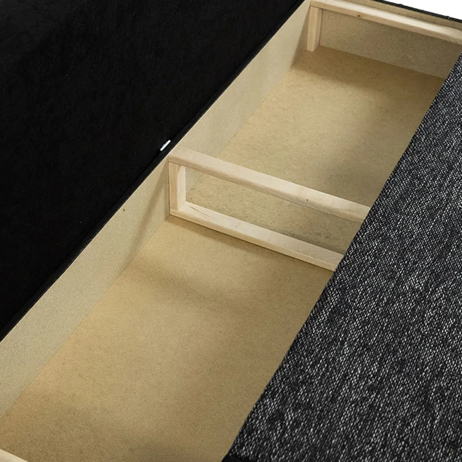 Garnero Arredamenti Divani Lineari|Divani Letto-Divano letto 3 posti imbottito 200cm nero grigio scuro Barney