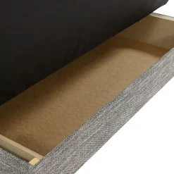 Garnero Arredamenti Divani Letto|Divani Letto-Divano letto 2 posti matrimoniale senza braccioli 192cm grigio beige Joby Tessuto Lawa Grigio