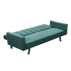 Garnero Arredamenti Divani Letto|Divani Letto-Divano letto 3 posti 192x82 cm velluto scuro Nespolo Verde