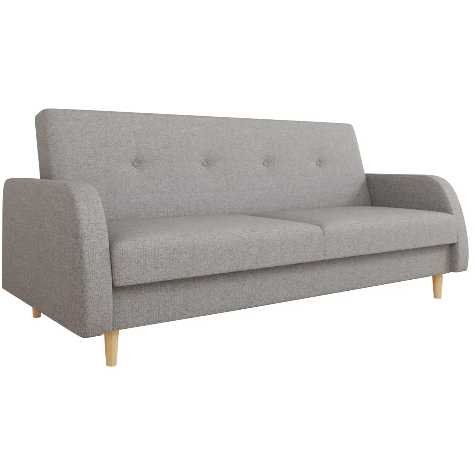 Garnero Arredamenti Divani Letto|Divani Letto-Divano letto 2 posti 216x87cm con box contenitore grigio Nebbia