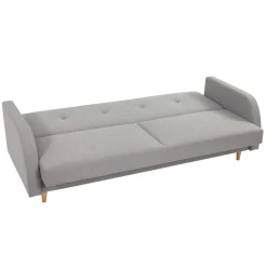 Garnero Arredamenti Divani Letto|Divani Letto-Divano letto 2 posti 216x87cm con box contenitore grigio Nebbia