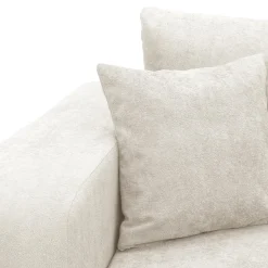 Garnero Arredamenti Divani Lineari|Divani Letto-Divano letto 3 posti 248x90cm con contenitore in Floty Tessuto Velo Bianco