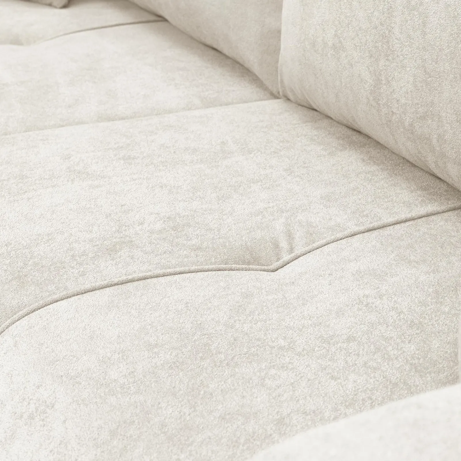 Garnero Arredamenti Divani Lineari|Divani Letto-Divano letto 3 posti 248x90cm con contenitore in Floty Tessuto Velo Bianco