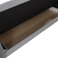 Garnero Arredamenti Divani Lineari|Divani Letto-Divano letto 3 posti 225x87cm con box contenitore tessuto grigio Coty