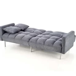 Garnero Arredamenti Divani Lineari|Divani Letto-Divano letto 2 posti 193x58cm grigio acciaio Cassandra