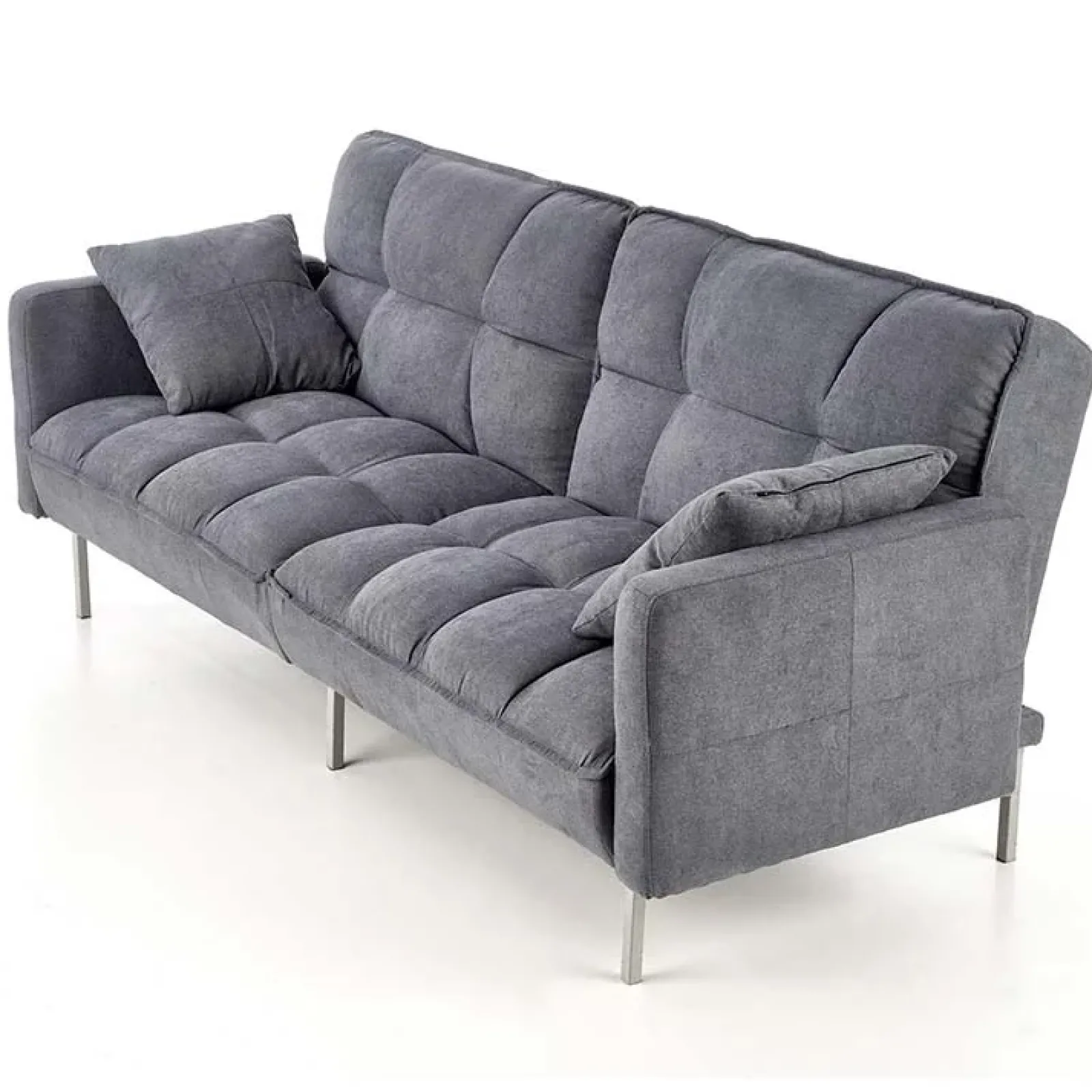 Garnero Arredamenti Divani Lineari|Divani Letto-Divano letto 2 posti 193x58cm grigio acciaio Cassandra