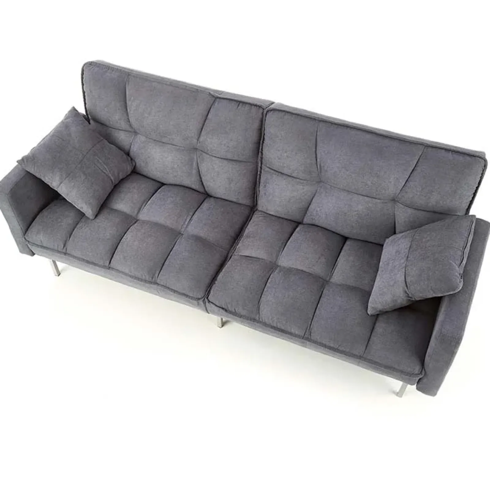 Garnero Arredamenti Divani Lineari|Divani Letto-Divano letto 2 posti 193x58cm grigio acciaio Cassandra