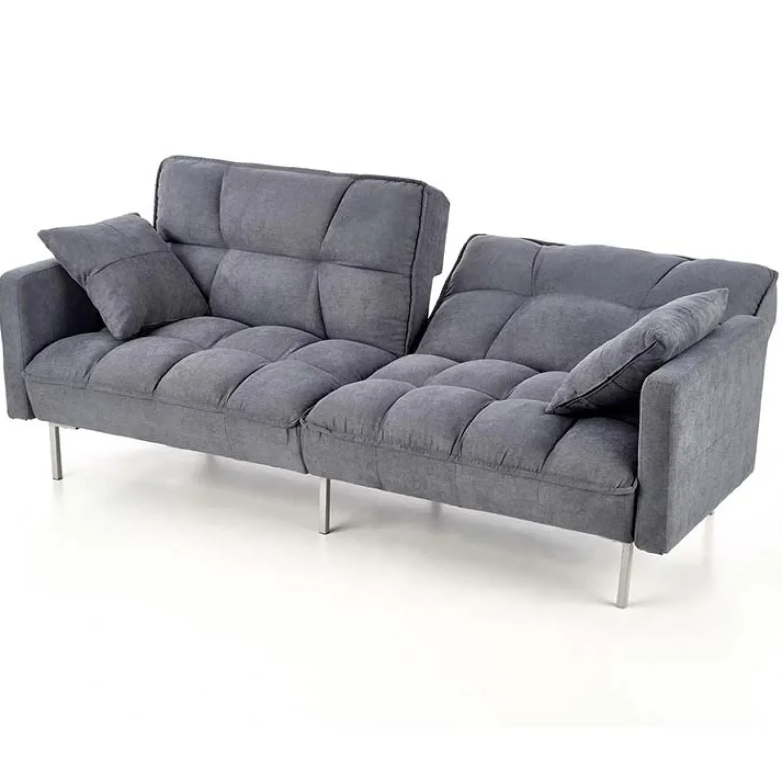 Garnero Arredamenti Divani Lineari|Divani Letto-Divano letto 2 posti 193x58cm grigio acciaio Cassandra