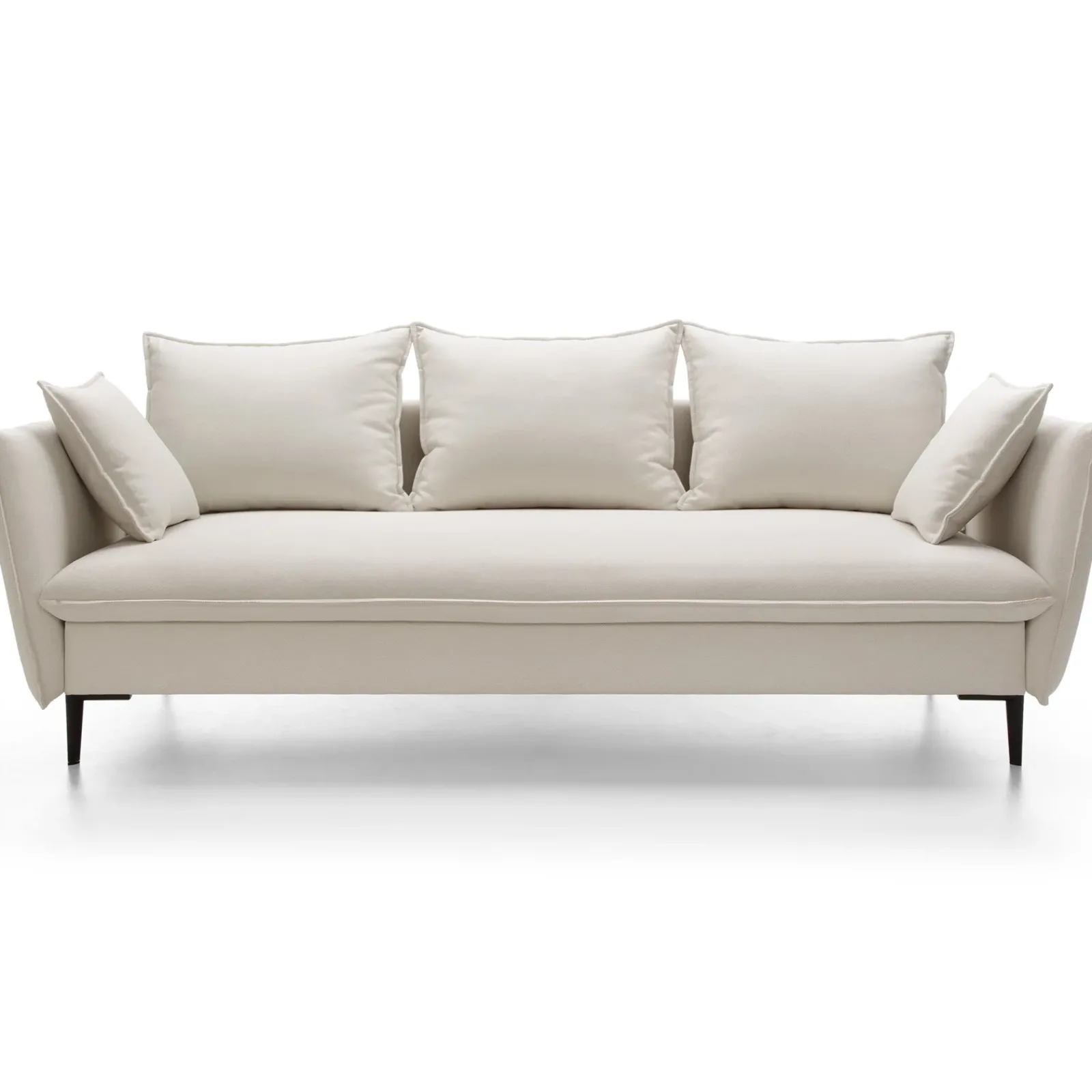 Garnero Arredamenti Divani Letto|Divani Letto-Divano letto 3 posti 237x105cm tessuto bianco Tranquil