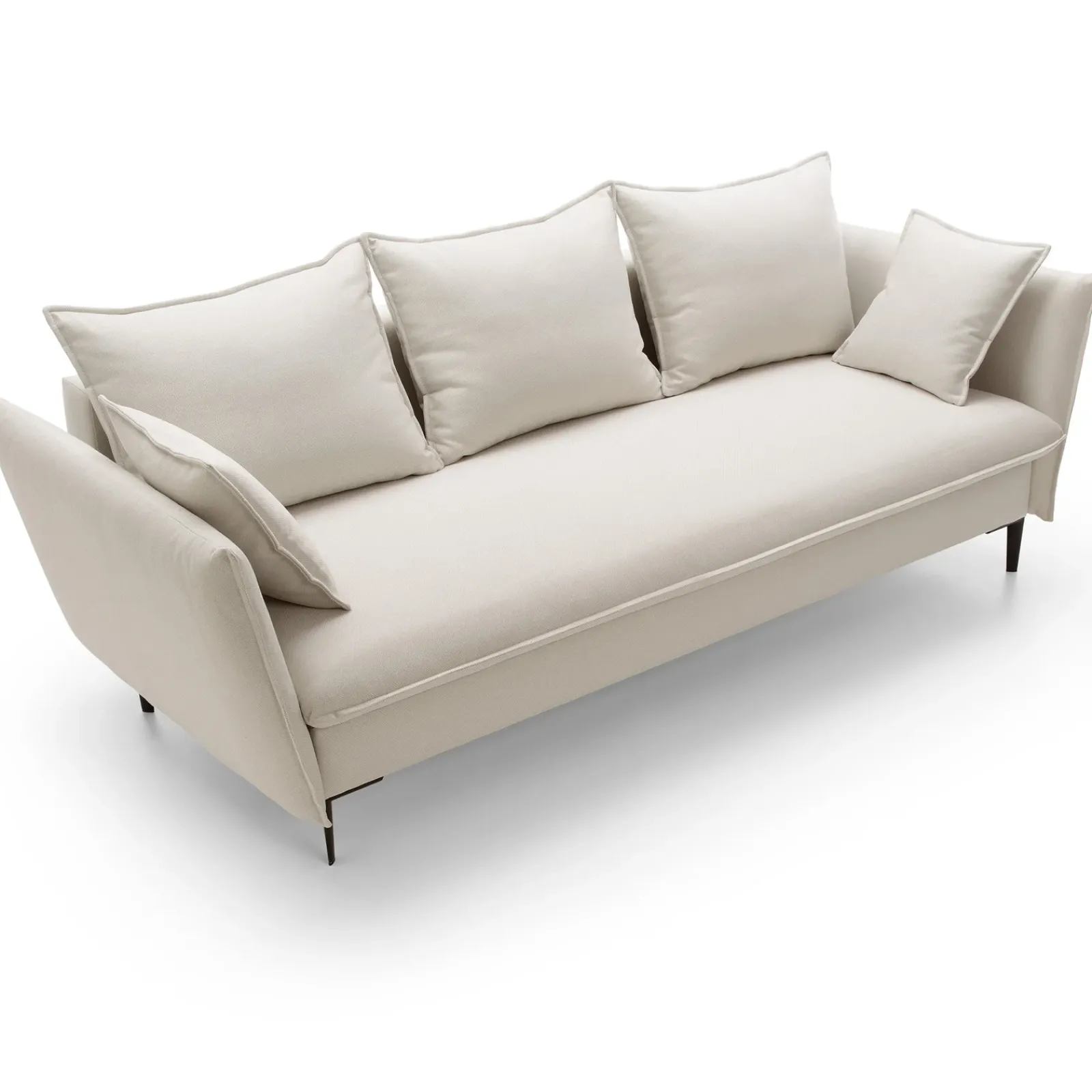 Garnero Arredamenti Divani Letto|Divani Letto-Divano letto 3 posti 237x105cm tessuto bianco Tranquil