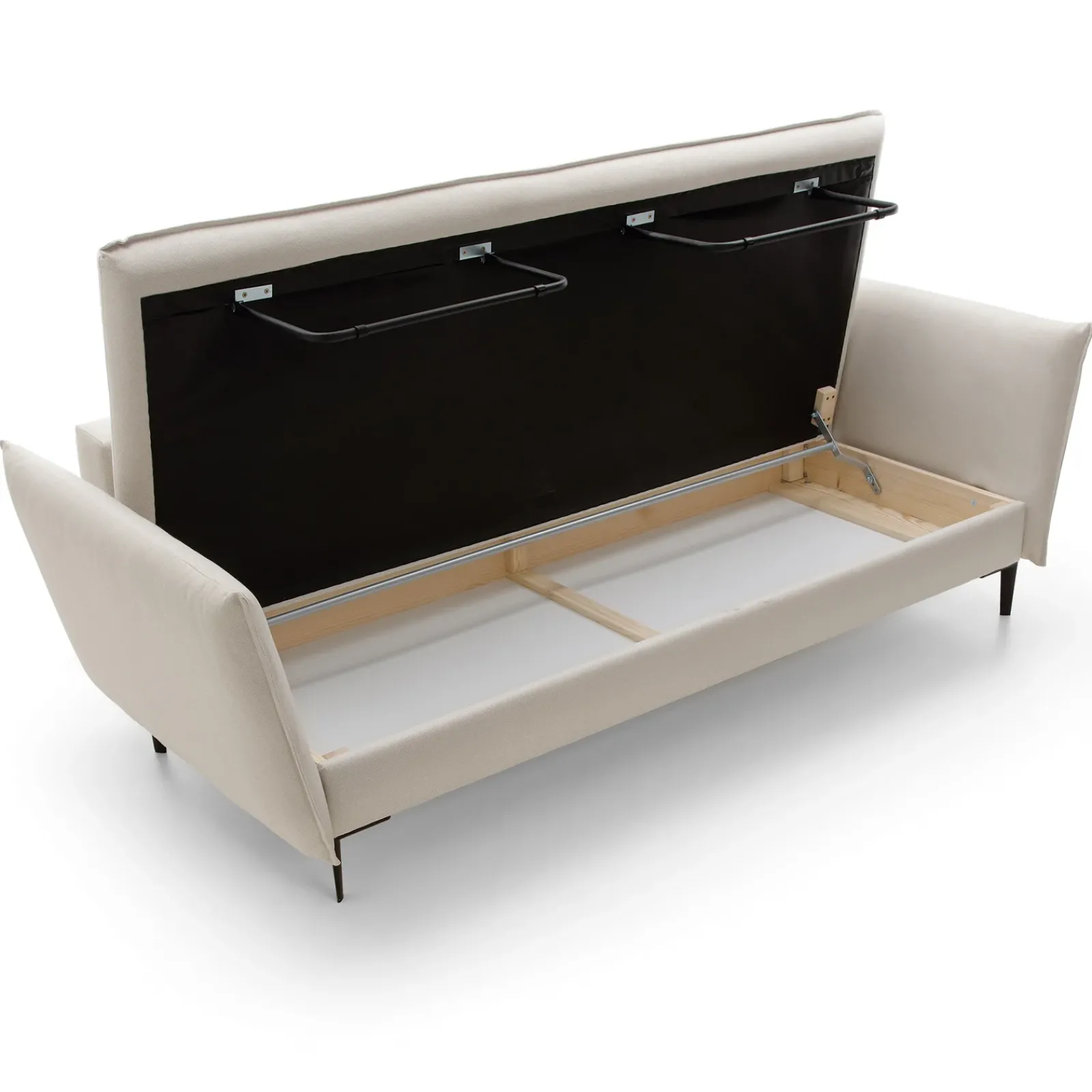 Garnero Arredamenti Divani Letto|Divani Letto-Divano letto 3 posti 237x105cm tessuto bianco Tranquil