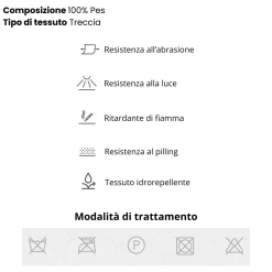 Garnero Arredamenti Divani Letto|Divani Letto-Divano letto 3 posti 237x105cm tessuto bianco Tranquil