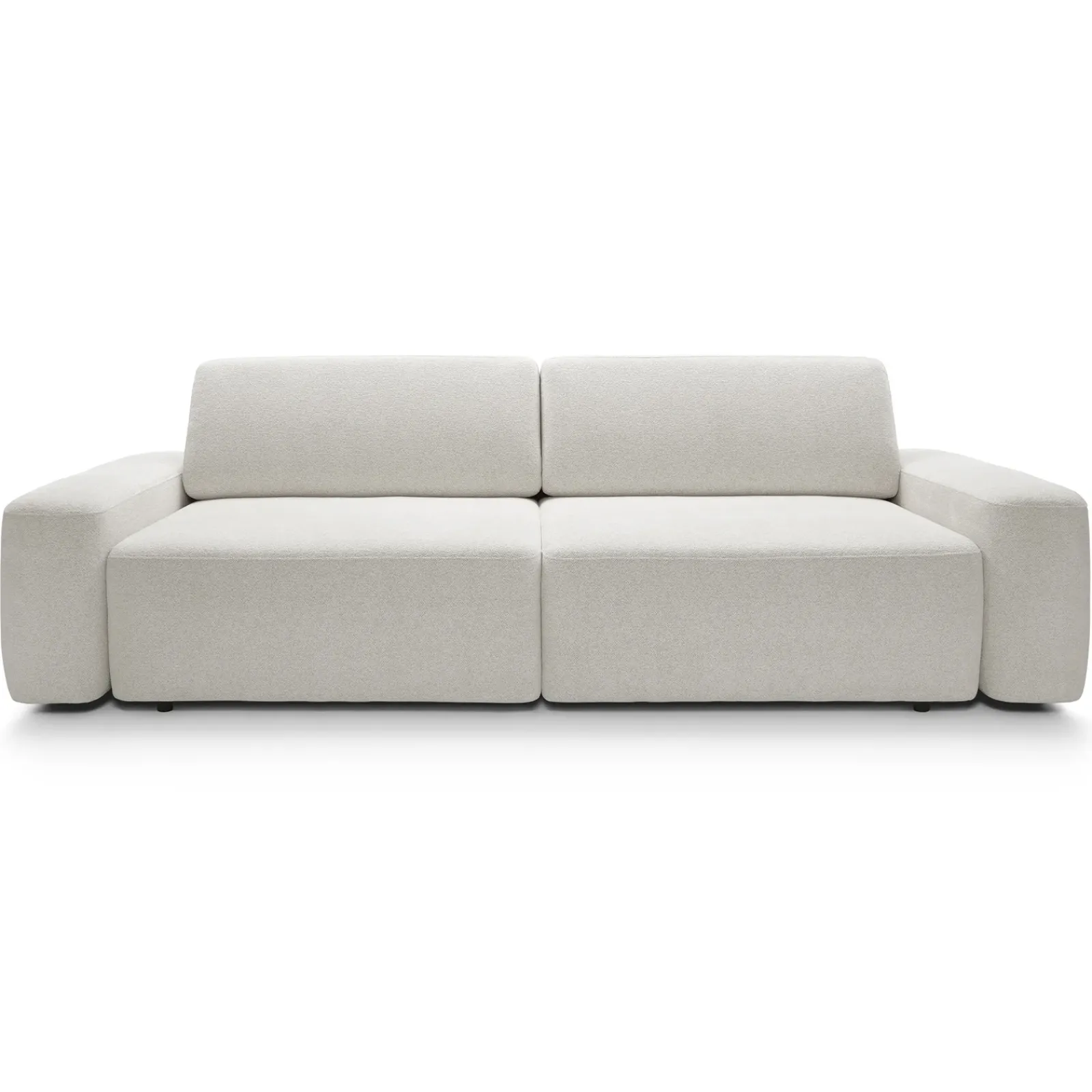 Garnero Arredamenti Divani Letto|Divani Letto-Divano letto 3 posti 257x105cm tessuto bianco Cozyfy